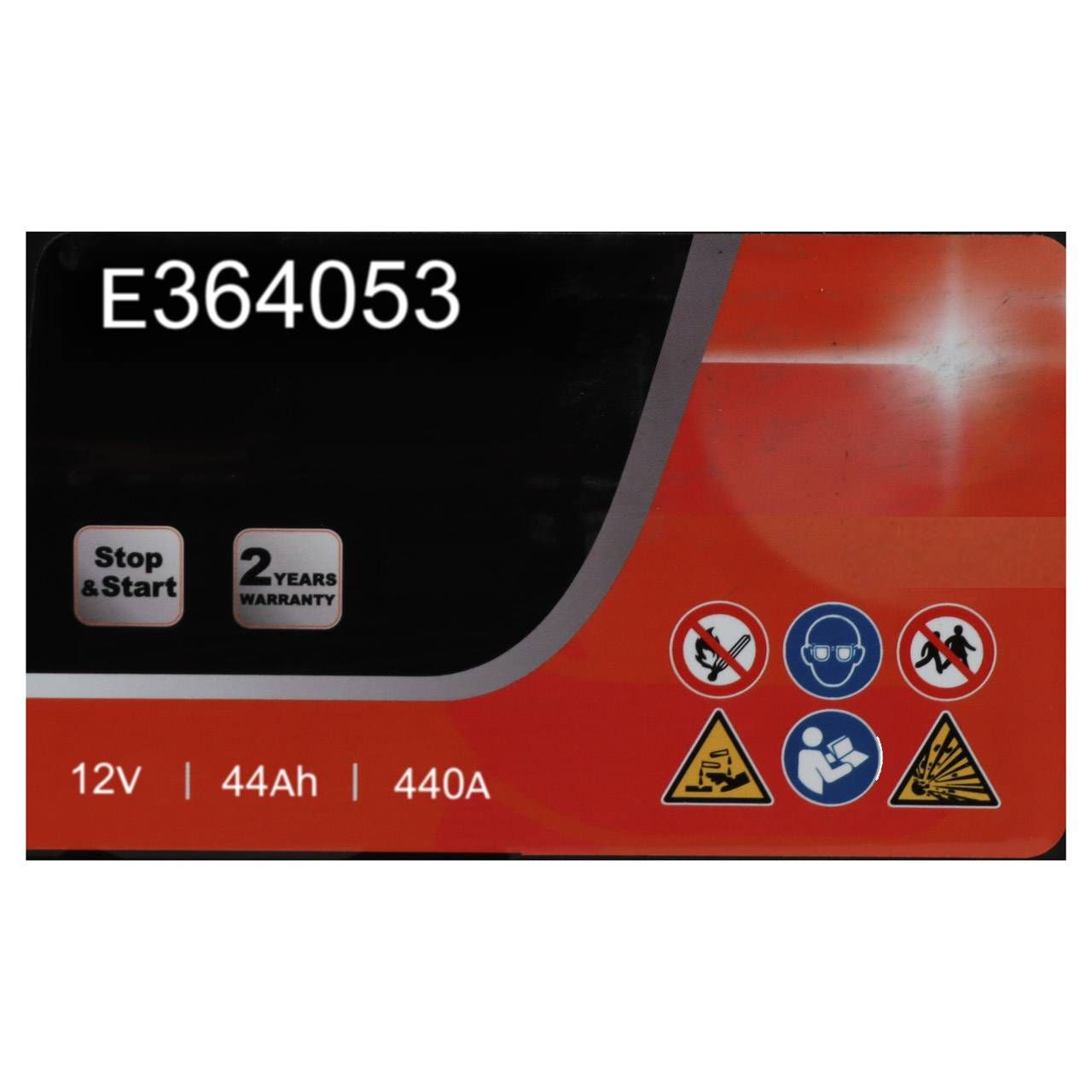 EUROREPAR STD Batterie Autobatterie Starterbatterie 12V 44Ah 440A/EN E364053