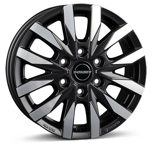 BORBET DESIGN CW6 black polished matt 7.5Jx18 6x120 ET45