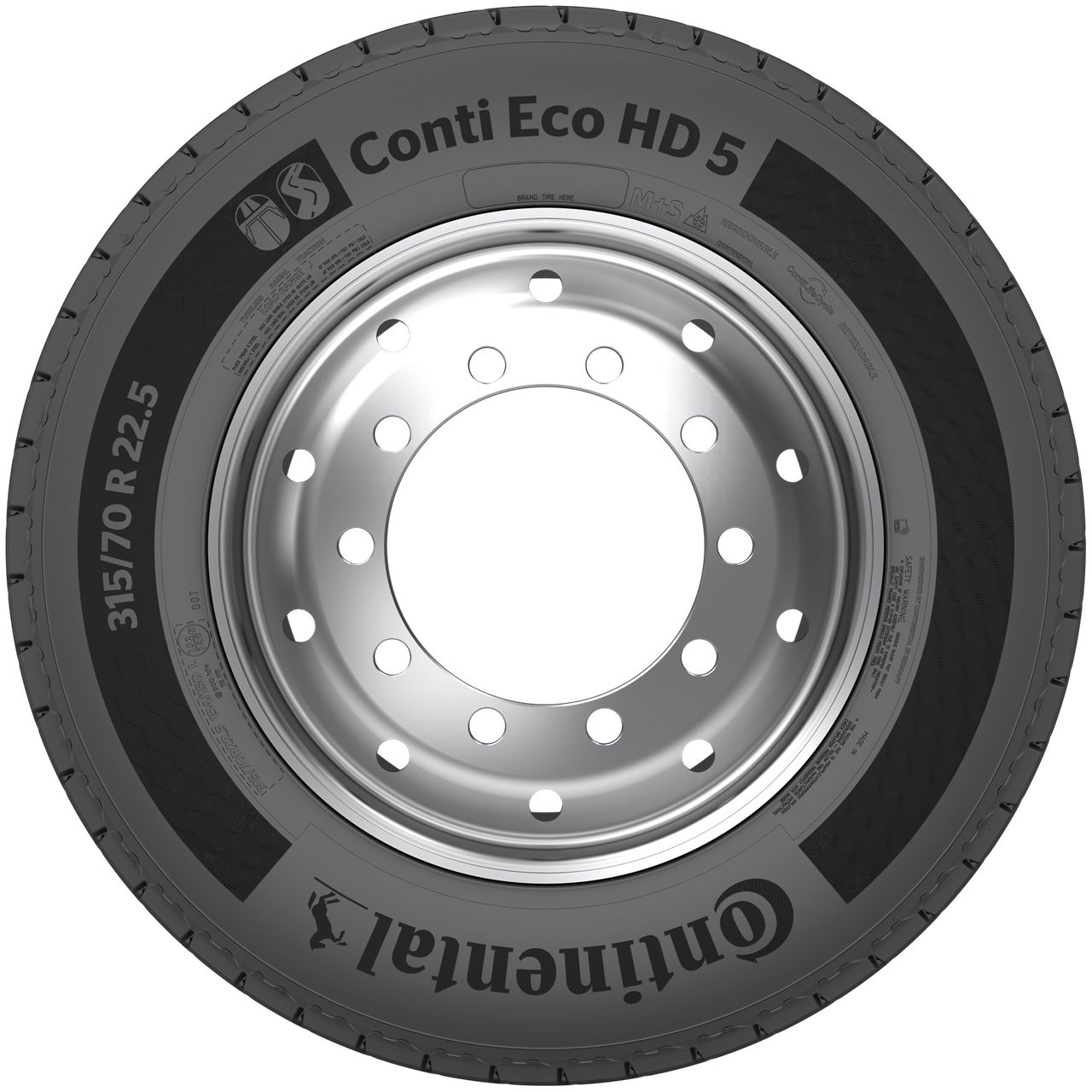 CONTINENTAL 315/80 R 22.5 TL 156/154L (150/150M) CONTI ECO HD 5 18PR M+S 3PMSF RFID LRJ