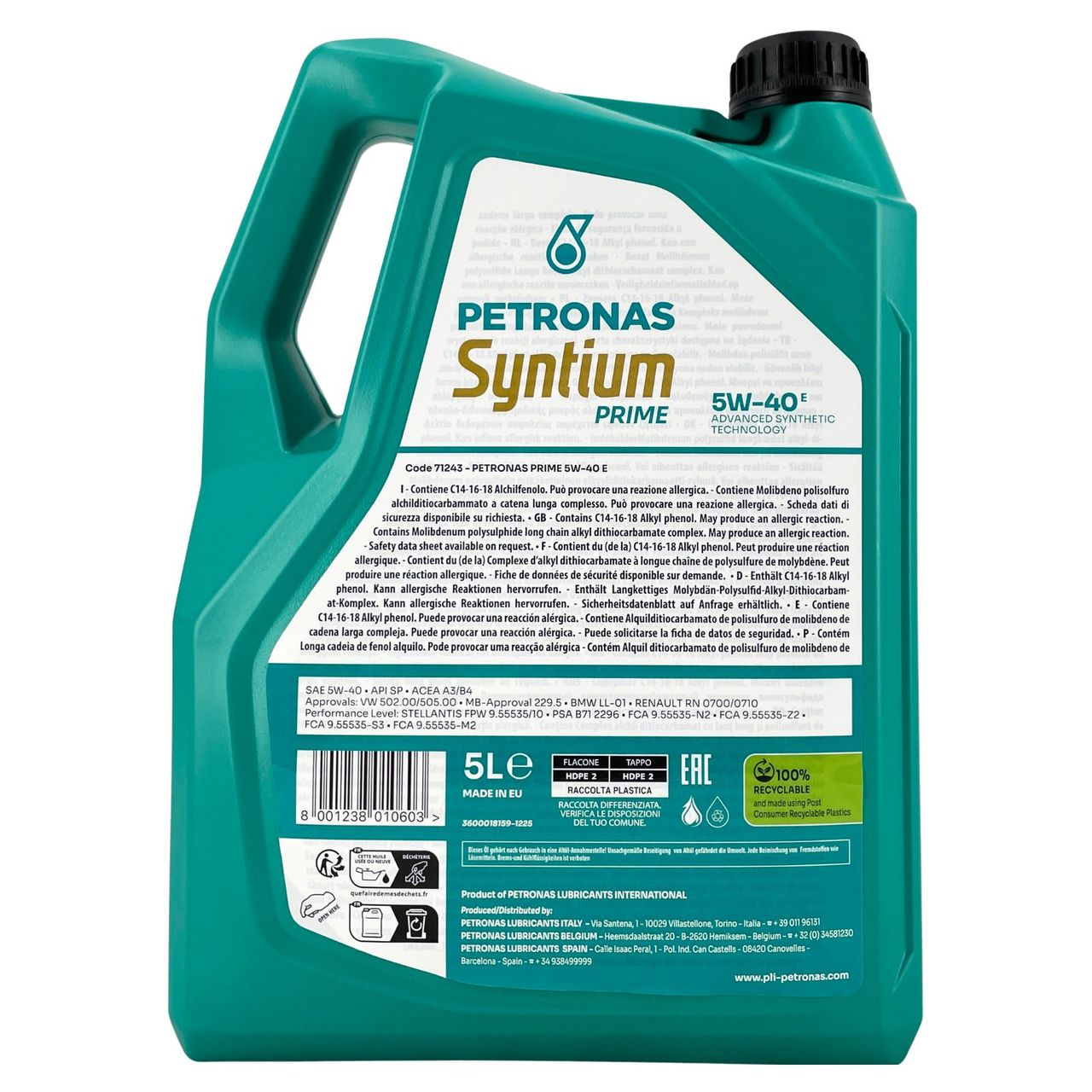 Petronas Syntium Prime E 5W-40 5 Liter