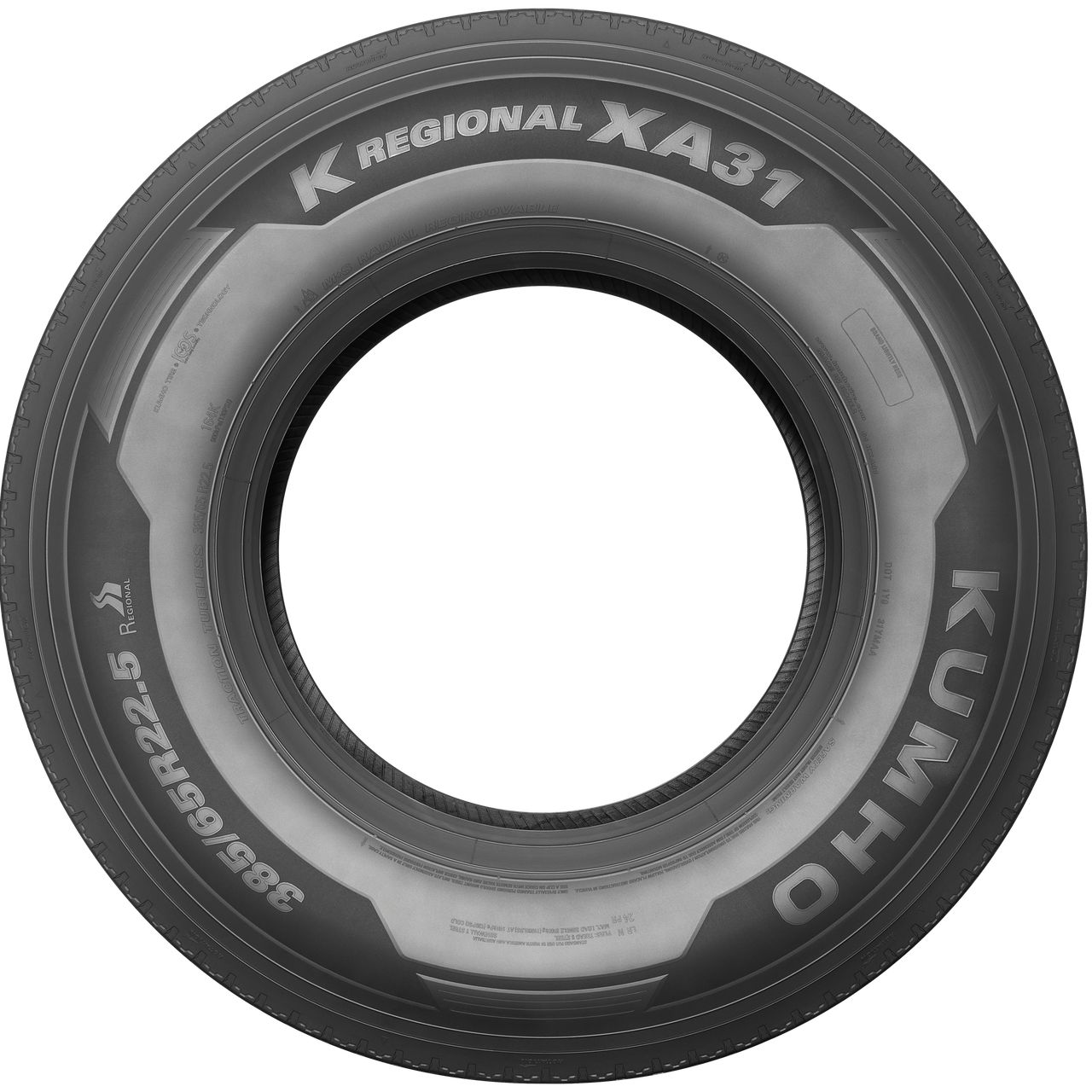 KUMHO 225/75 R 17.5 TL 131/129L K REGIONAL XA31 14PR M+S 3PMSF LRG
