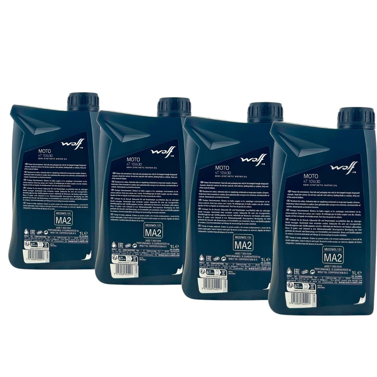 Wolf Moto 4T 10W-30 4x1 Liter