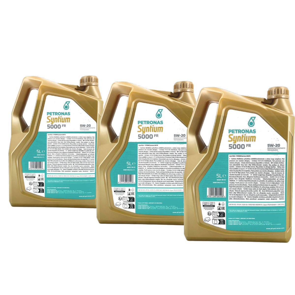 Petronas Syntium 5000 FR 5W-20 SN 3x5 Liter