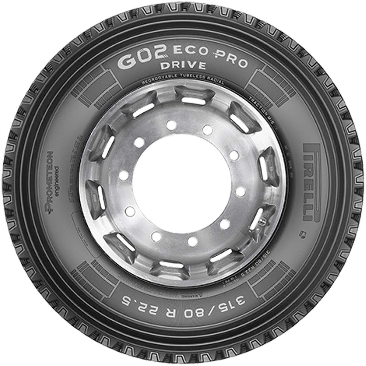 PROMETEON 315/80 R 22.5 TL 158/156K G02 ECO PRO DRIVE M+S 3PMSF RFID