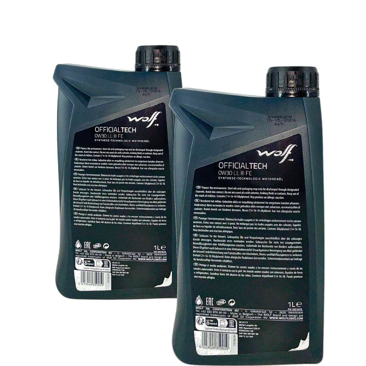 Wolf OfficialTech 0W-30 LL III FE 2x1 Liter