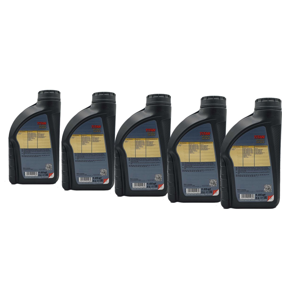 Fuchs Titan GT1 Flex 3 5W-40 5x1 Liter