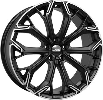 CMS C37-PDMB diamant schwarz matt-teilpoliert 8.0Jx19 5x112 ET52.1