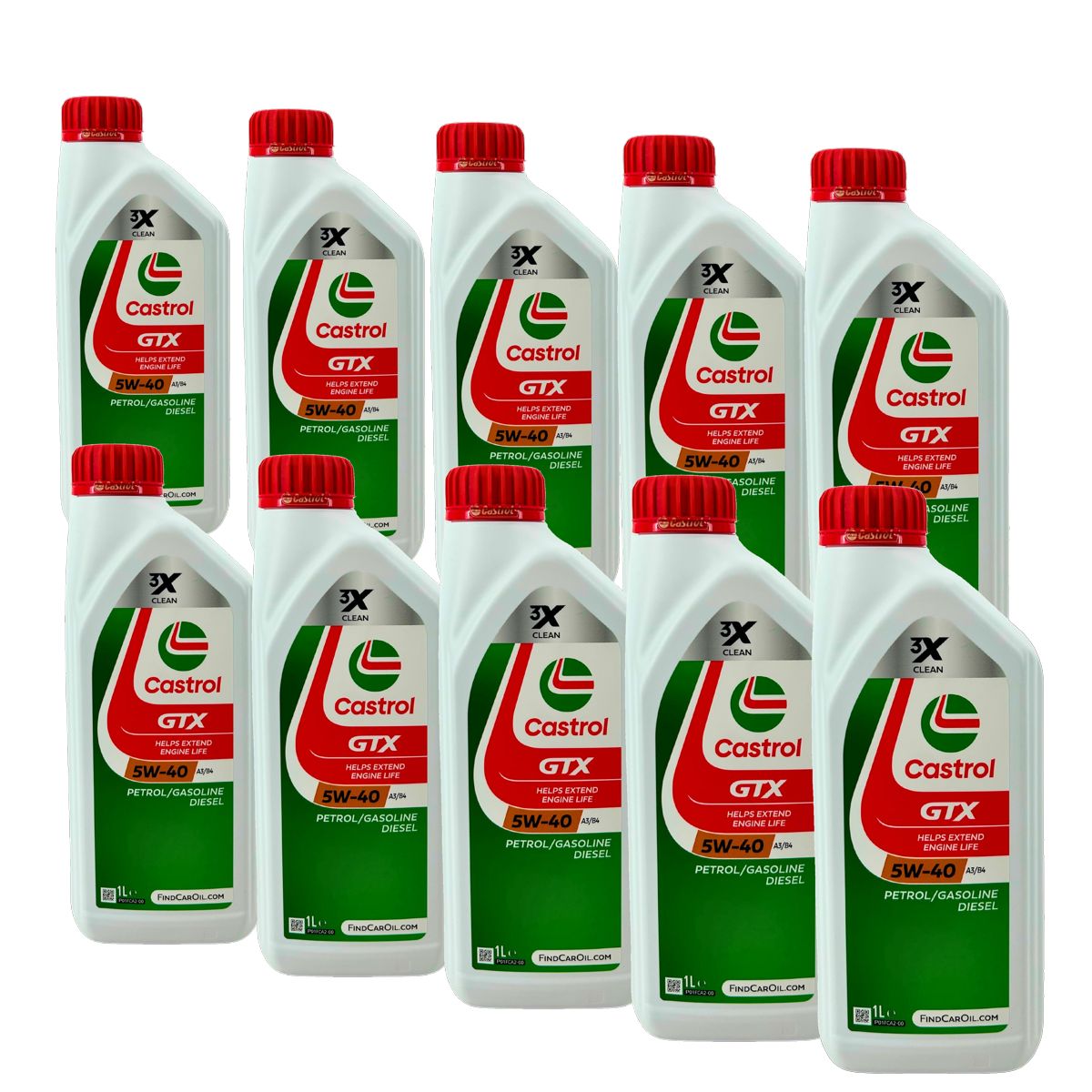Castrol GTX 5W-40 A3/B4 10x1 Liter