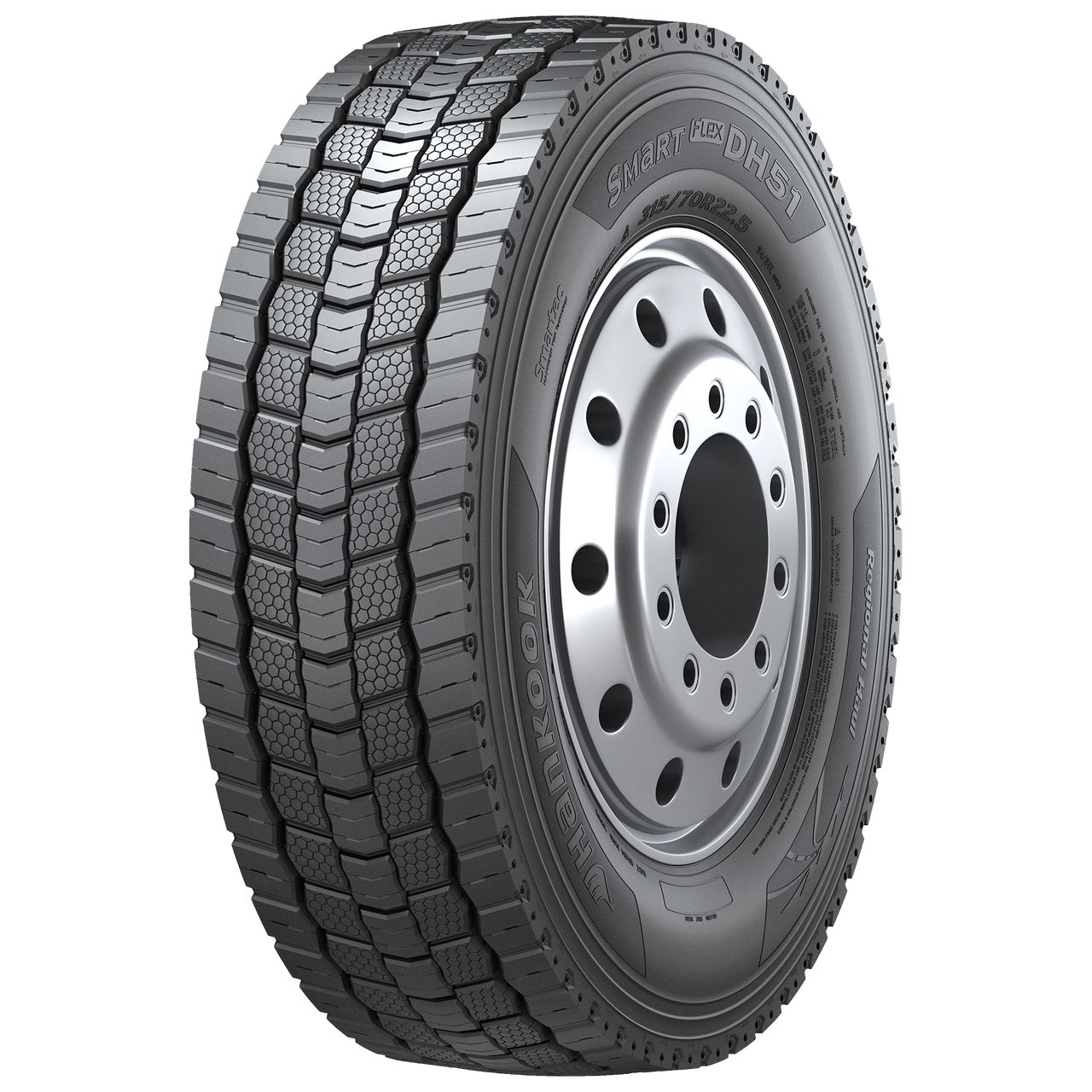 HANKOOK 315/70 R 22.5 TL 154/150L SMARTFLEX DH51 18PR M+S 3PMSF LRJ (KOR)